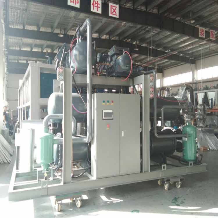 -80℃水冷螺桿復(fù)疊式冷凍機(jī)組